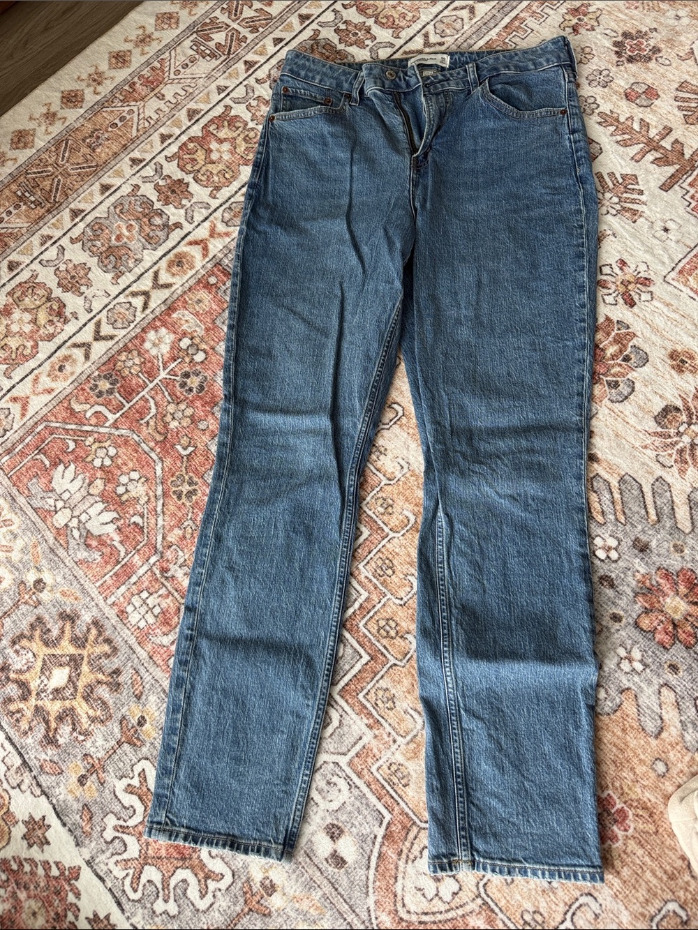 Classic Women's Blue Straight-Leg Jeans